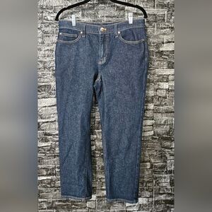 Talbots Classic Blue Denim with Gold Stitching